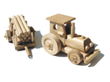 dřevěný traktor: dřevěný traktor